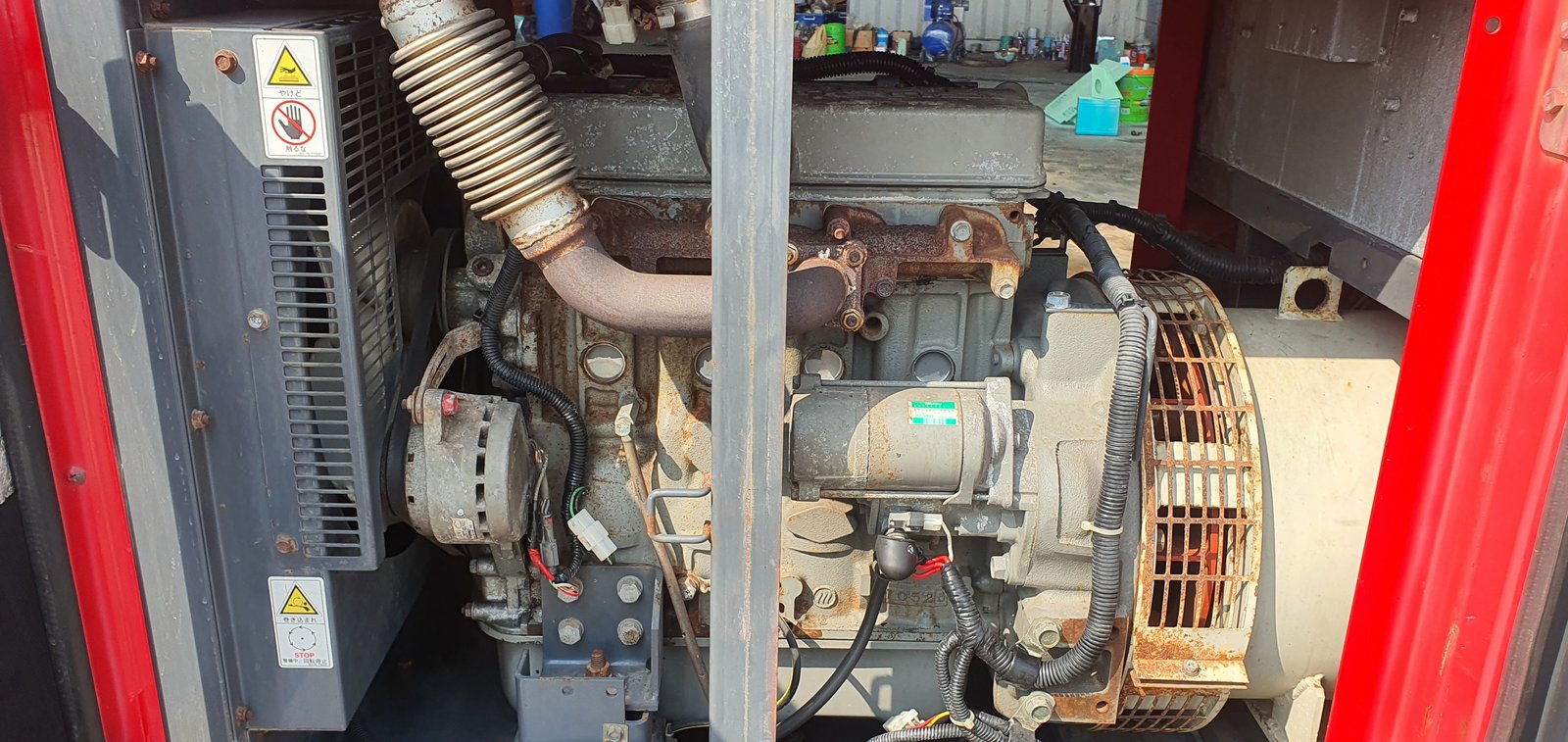 เครื่องปั่นไฟ AIRMAN ขนาด 25 KVA เครื่องยนต์ ISUZU 4LE1 นำเข้าจากญี่ปุ่น