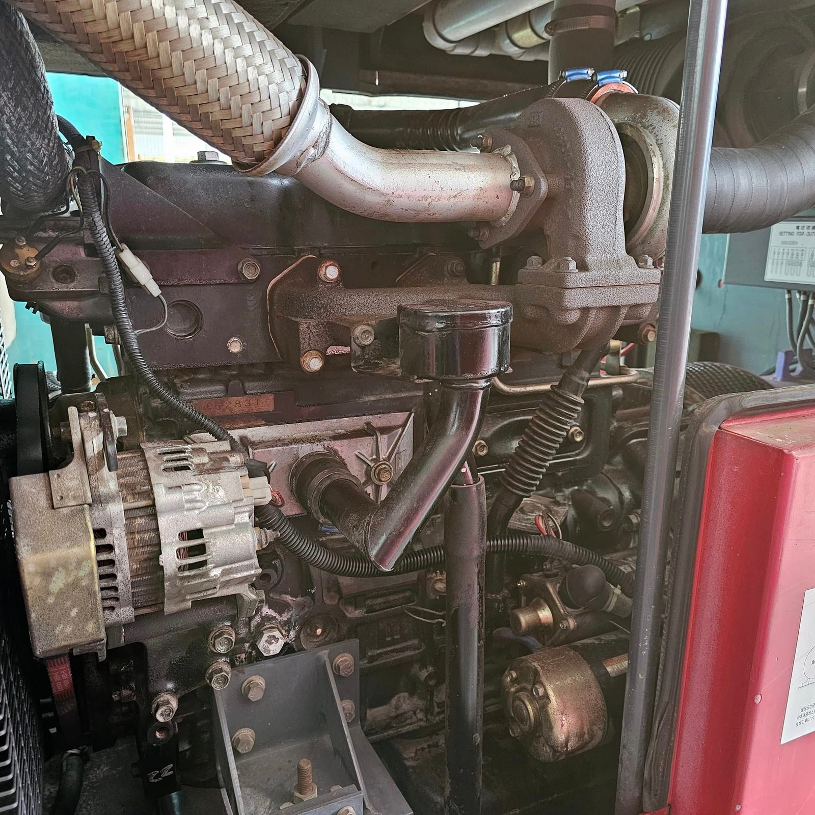 เครื่องปั่นไฟ AIRMAN รุ่น AS (เก็บเสียงพิเศษ) ขนาด 60 KVA เครื่องยนต์ ISUZU 4 BG TURBO สภาพเดิมๆ เคร