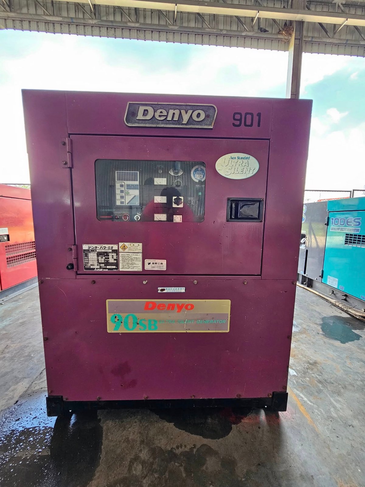 ครื่องปั่นไฟ DENYO รุ่น SBH ขนาด 90 KVA เครื่องยนต์ HINO JO8C - P สภาพเดิมๆ สวยๆ จากญี่ปุ่น พร้อมใช้
