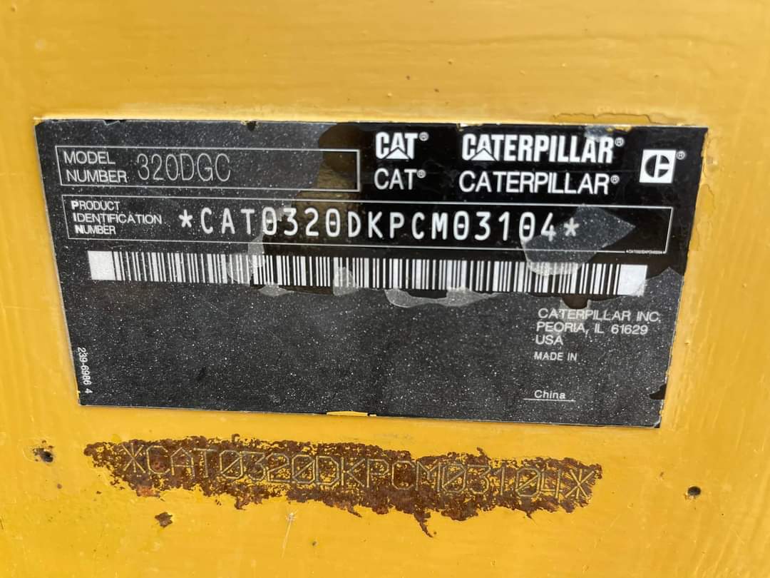 Cat320DGC 6สูบ9631ช.มเล่มทะเบียน