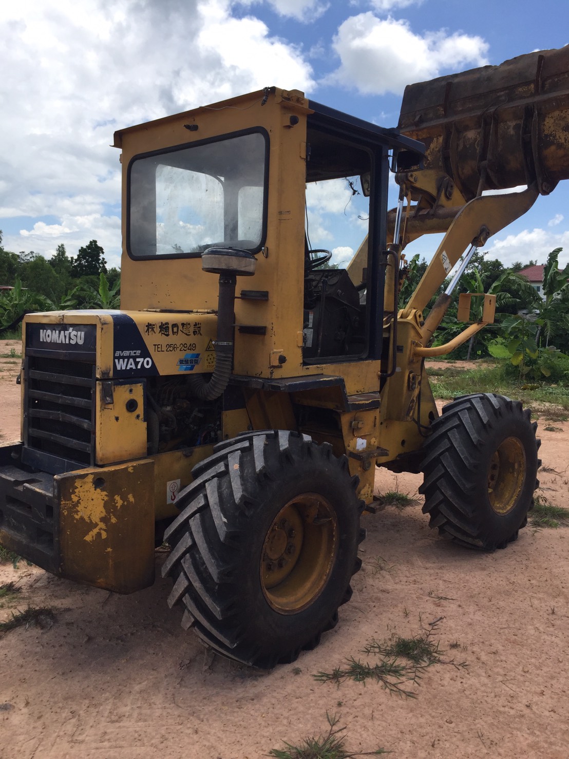 ขายรถตักล้อยาง komatsu wa70-1