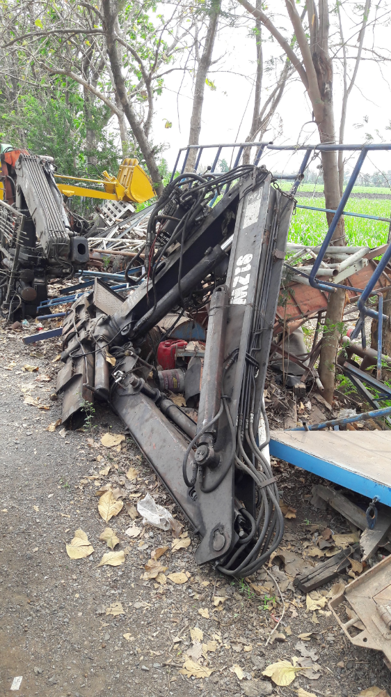 ขายเครนพับแขนยาว HIAB ติดรถบรรทุก 10 ล้อ 91ZW 3 ปลอก 5ตัน ของเก่าติดรถญี่ปุ่น 084-5424150 ขายเครนพับ