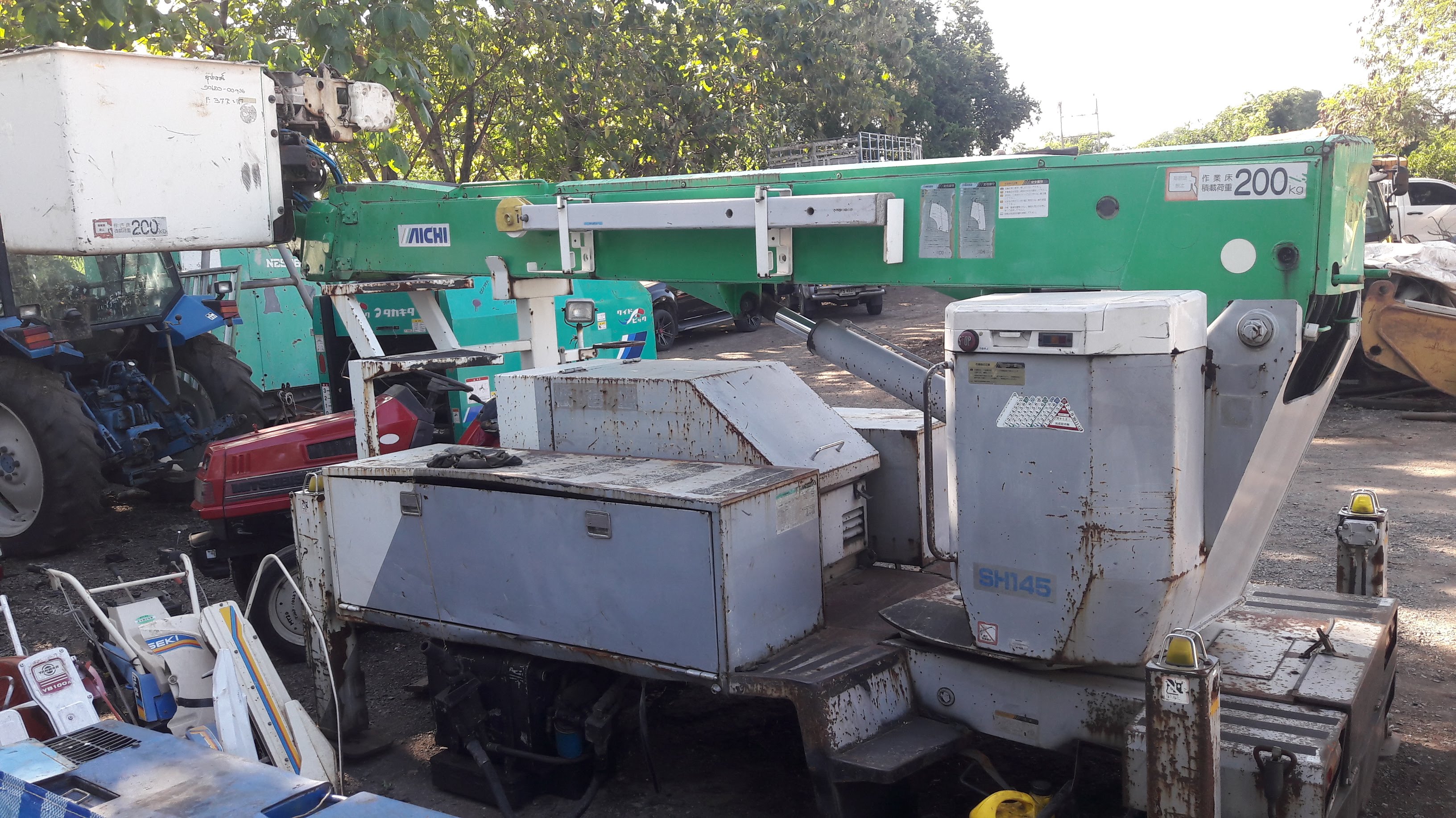 ขายกระเช้า AICHI SH145 พร้อเครื่อง ISUZU 3LB1 . เก่านอก 220000 บ 084-5424150 ขายกระเช้า AICHI SH145 พร้อเครื่อง ISUZU 3LB1 . เก่านอก 220000 บ 084-5424150