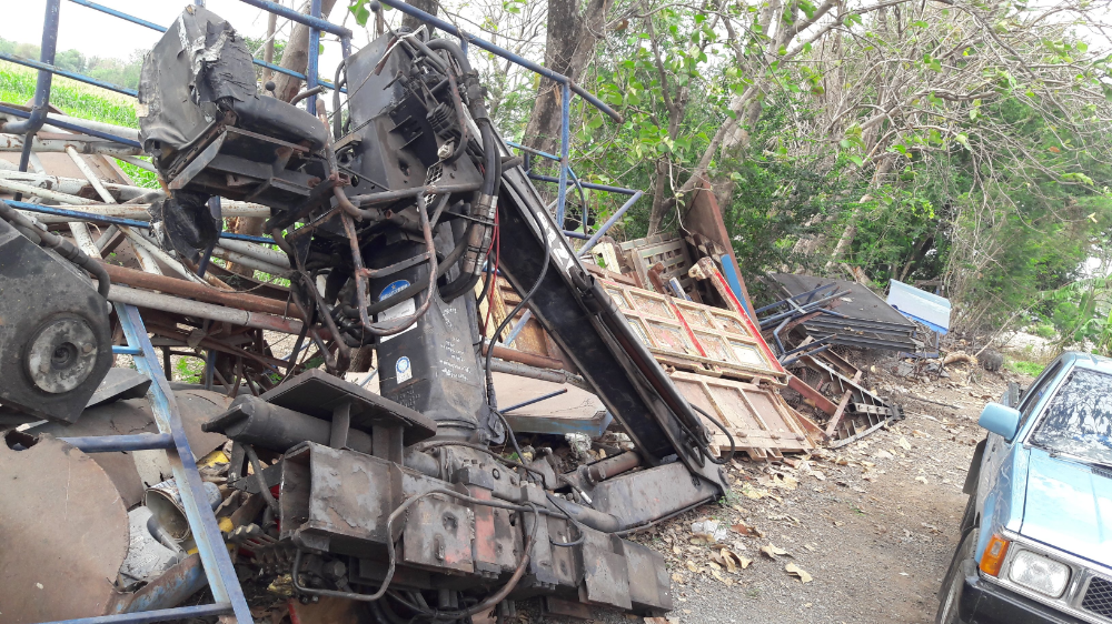 ขายเครนพับแขนยาว HIAB ติดรถบรรทุก 10 ล้อ 91ZW 3 ปลอก 5ตัน ของเก่าติดรถญี่ปุ่น 084-5424150 ขายเครนพับ