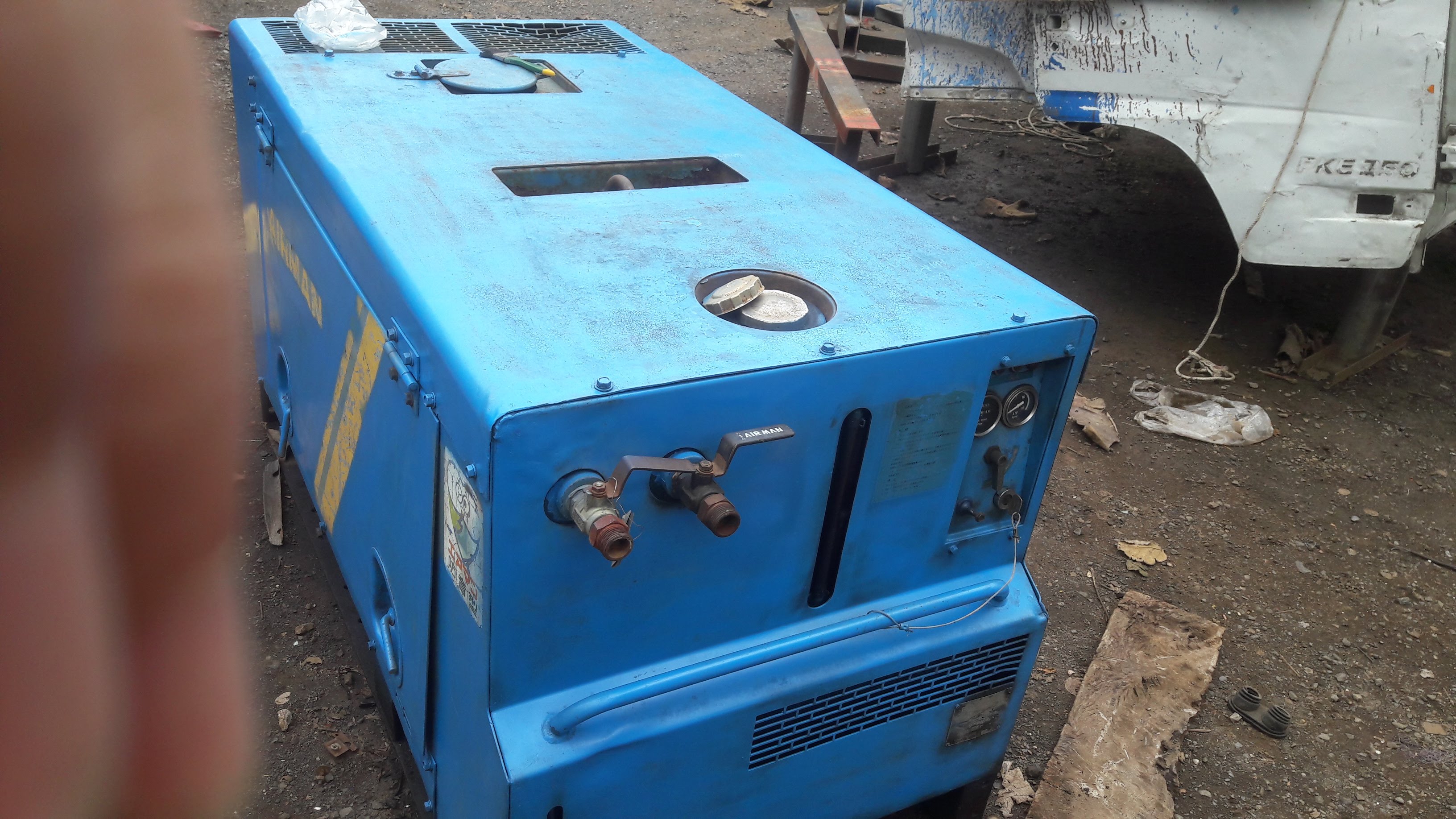ขายปั้มลม Airman PDR90S 90 cfm 7 บาร์ เก่าญี่ปุ่น สภาพสวยเดิมๆจากนอก  โทร.084-542-4150