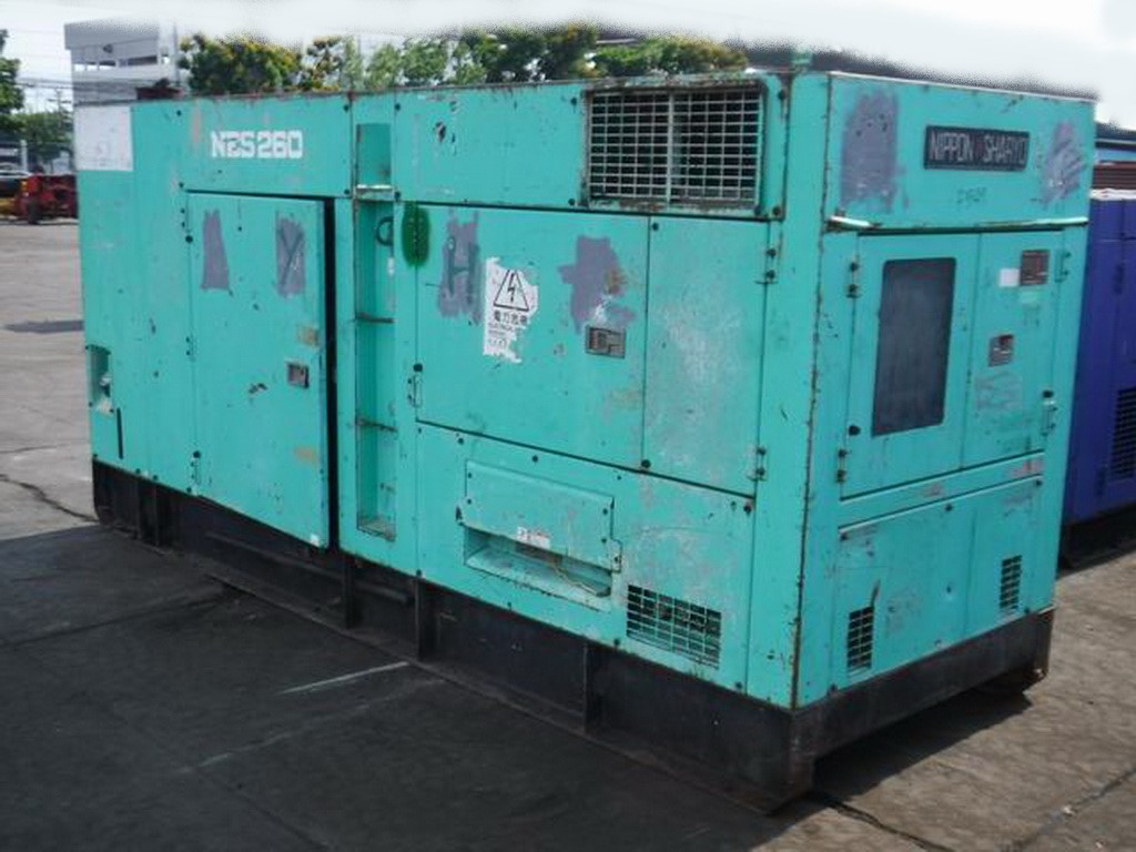 NIPPON SHARYO NES260 เครื่องปั่นไฟ ขนาด 225/260kva. เครื่อง Hino k13c มือสอง เก่าJAPAN 084-5424150 NIPPON SHARYO NES260 เครื่องปั่นไฟ ขนาด 225/260kva. เครื่อง Hino k13c มือสอง เก่าJAPAN 084-5424150