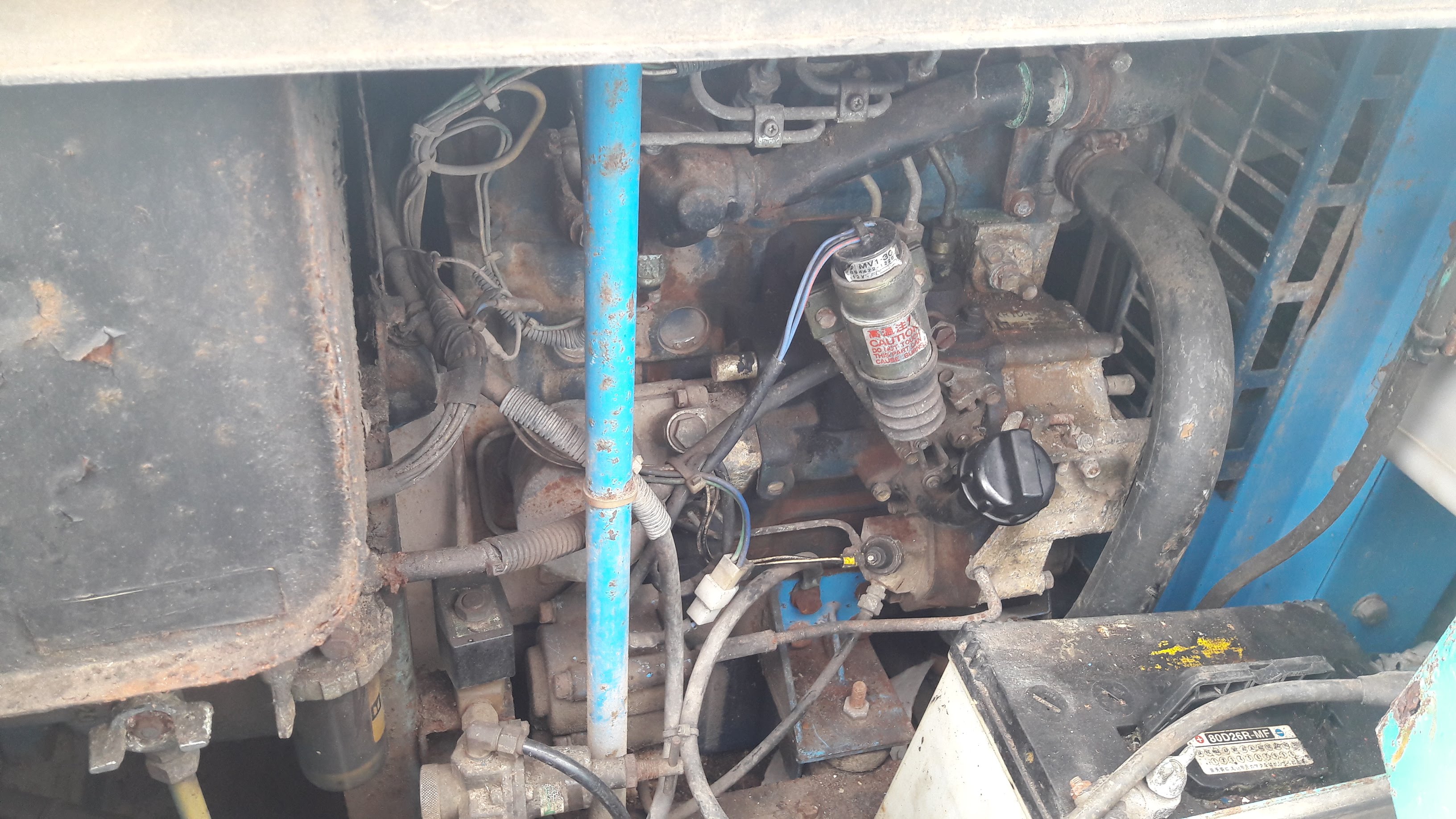 ขายเครื่องปั๊มลม DENYO DPS-130SS1 เก่านอก ขนาด 7 บาร์ 130 cfm
