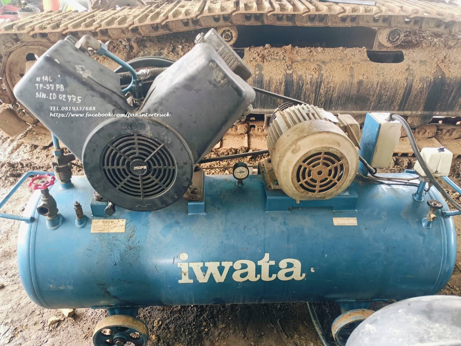 27,000 Uาท🇯🇵 FROM JAPAN งานนำเข้า #เครื่องปั๊มลม 220L.ลิตร #ELECTRIC AIR #COMPRESSOR #IWATA TP37PB