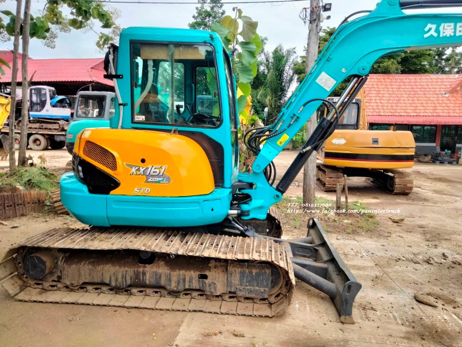 499,999 บาทรถขุดคูโบต้า ขนาด 5ตัน แอร์หนาว มีลายไปป์ปิ้ง ลายหัวเจาะ
 KUBOTA KX161-3SZ