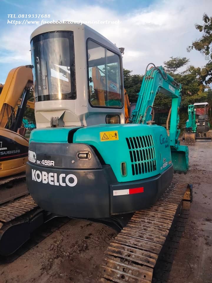 ราคาเพียง 455,000 บาทมีตู้/มีเก๋ง/ประตูสไลด์ รถขุดขนาด4ตัน #KOBELCO #SK45SR