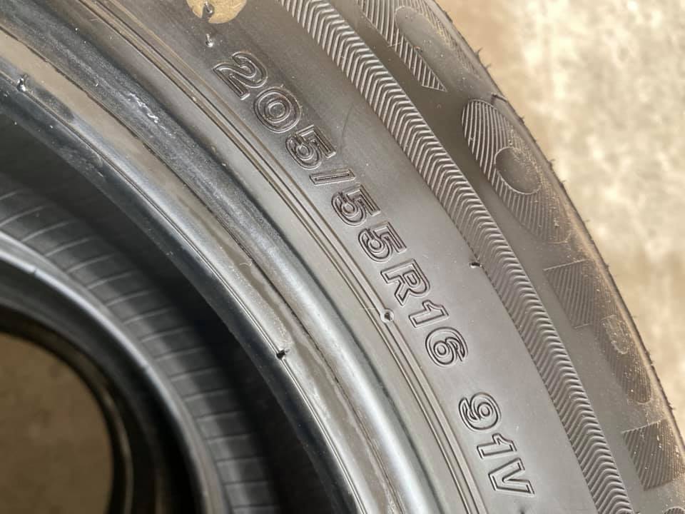 ยางถอดป้ายแดง BRIDGESTONE Ecopia ep150 205/55-16 ปี19