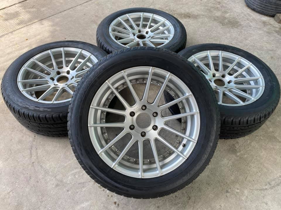 ล้อ NAYA ขอบ20” 6รู139.7 กว้าง8.5 ET12 สวยมาก พร้อมยาง DUNLOP PT3 265/50R20 ปี19