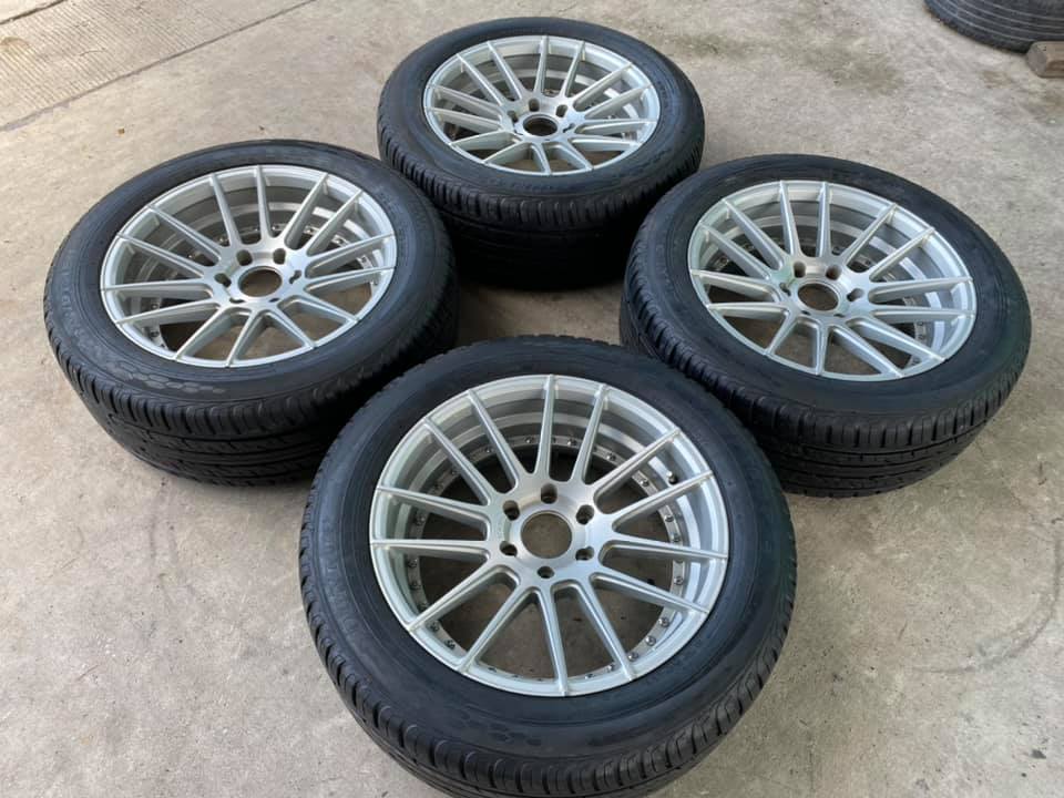 ล้อ NAYA ขอบ20” 6รู139.7 กว้าง8.5 ET12 สวยมาก พร้อมยาง DUNLOP PT3 265/50R20 ปี19