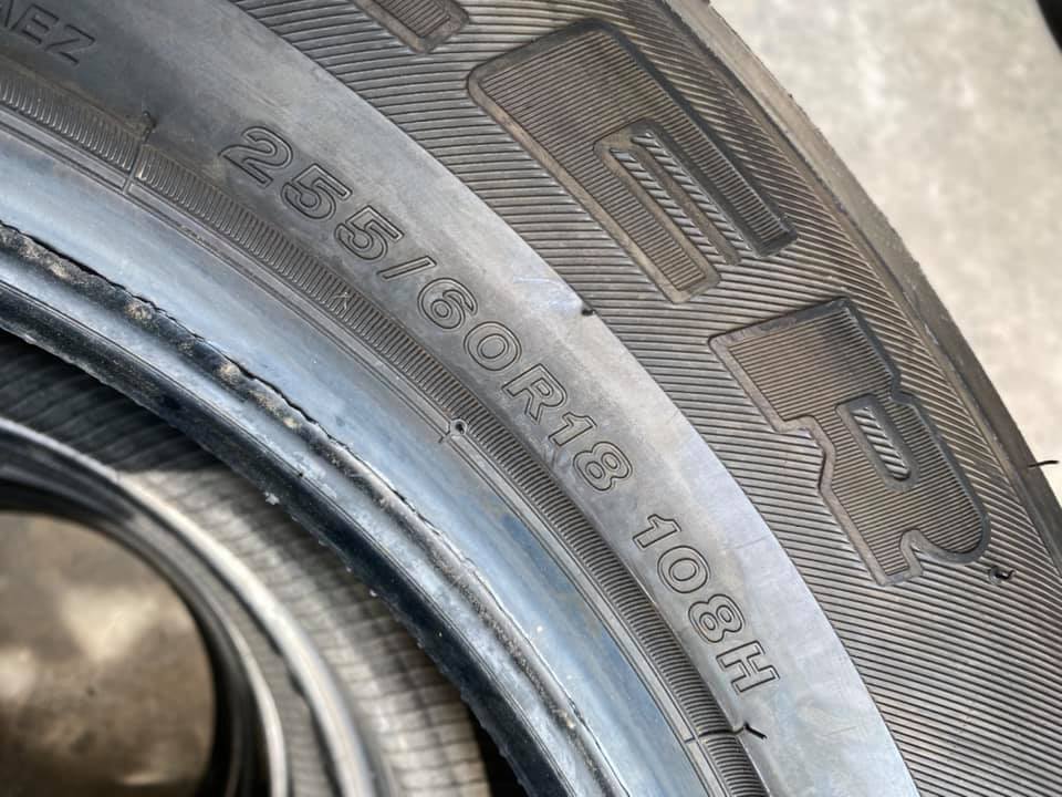 ยางถอดป้ายแดง BRIDGESTONE DUELER H/T684II 255/60R18 ปลายปี18