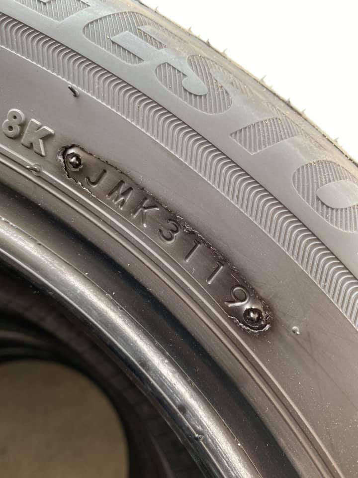 ยางถอดป้ายแดง BRIDGESTONE Ecopia ep150 205/55-16 ปี19