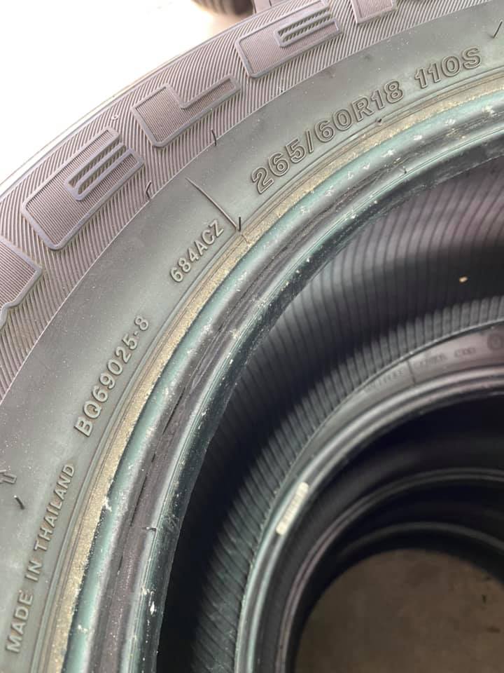 ยาง BRIDGESTONE DUELER H/T684II 265/60R18 ปี19 ยาง BRIDGESTONE DUELER H/T684II 265/60R18 ปี19