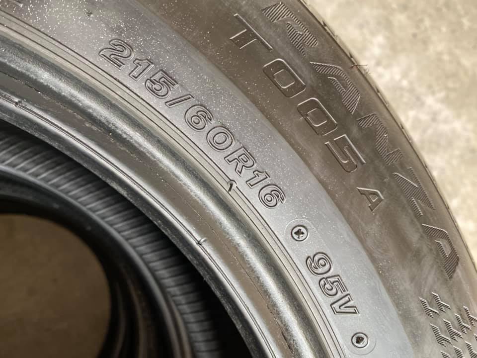 ยาง BRIDGESTONE TURANZA T005A 215/60R16 ปี20