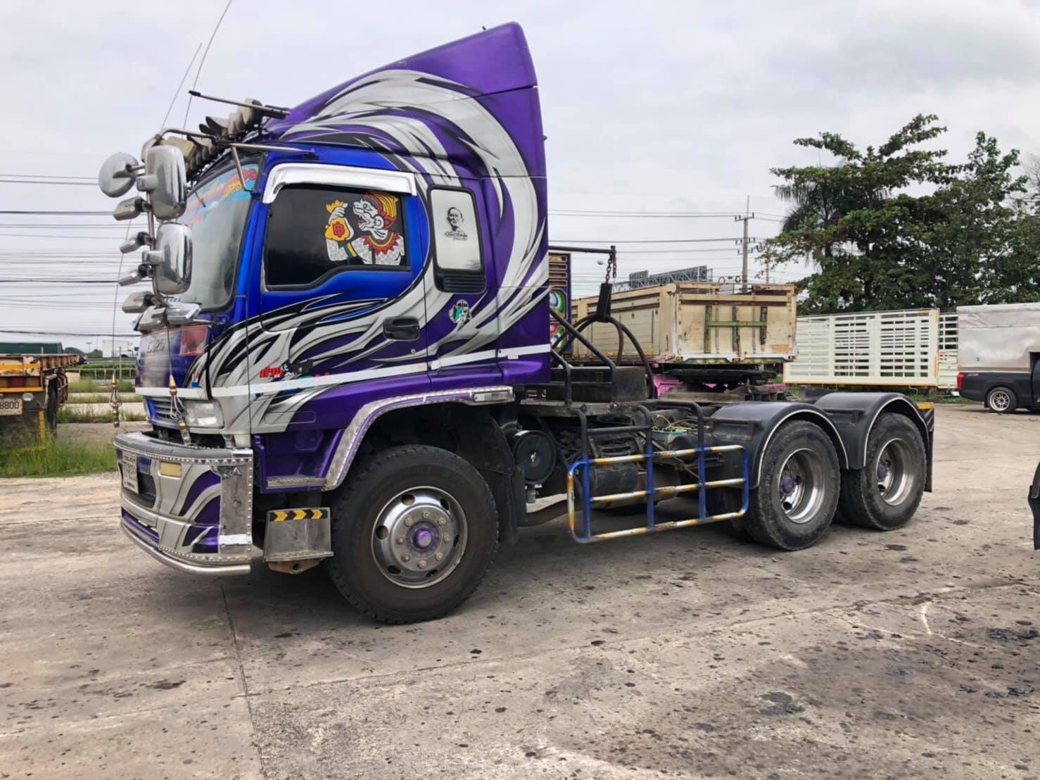 ขายด่วย เข้ามาใหม่ ISUZU 320 แรงม้า ปี 2551 Max Load ลายสวยงาม มีระบบยกดั๊มพร้อมใช้งาน มีไฟแนนซ์รองร