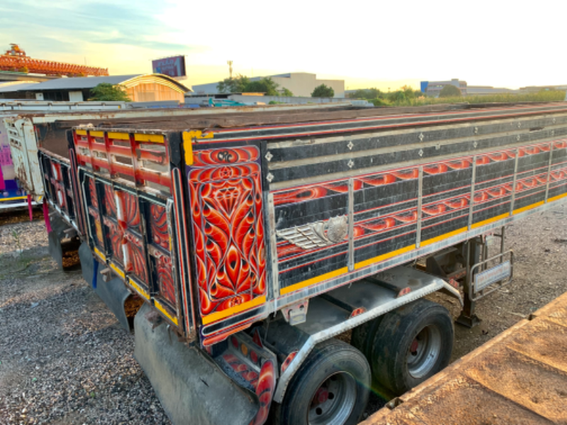 -หาง เซมิดั้ม ยี่ห้อสามมิตร 2 เพลายาว7.8เมตร