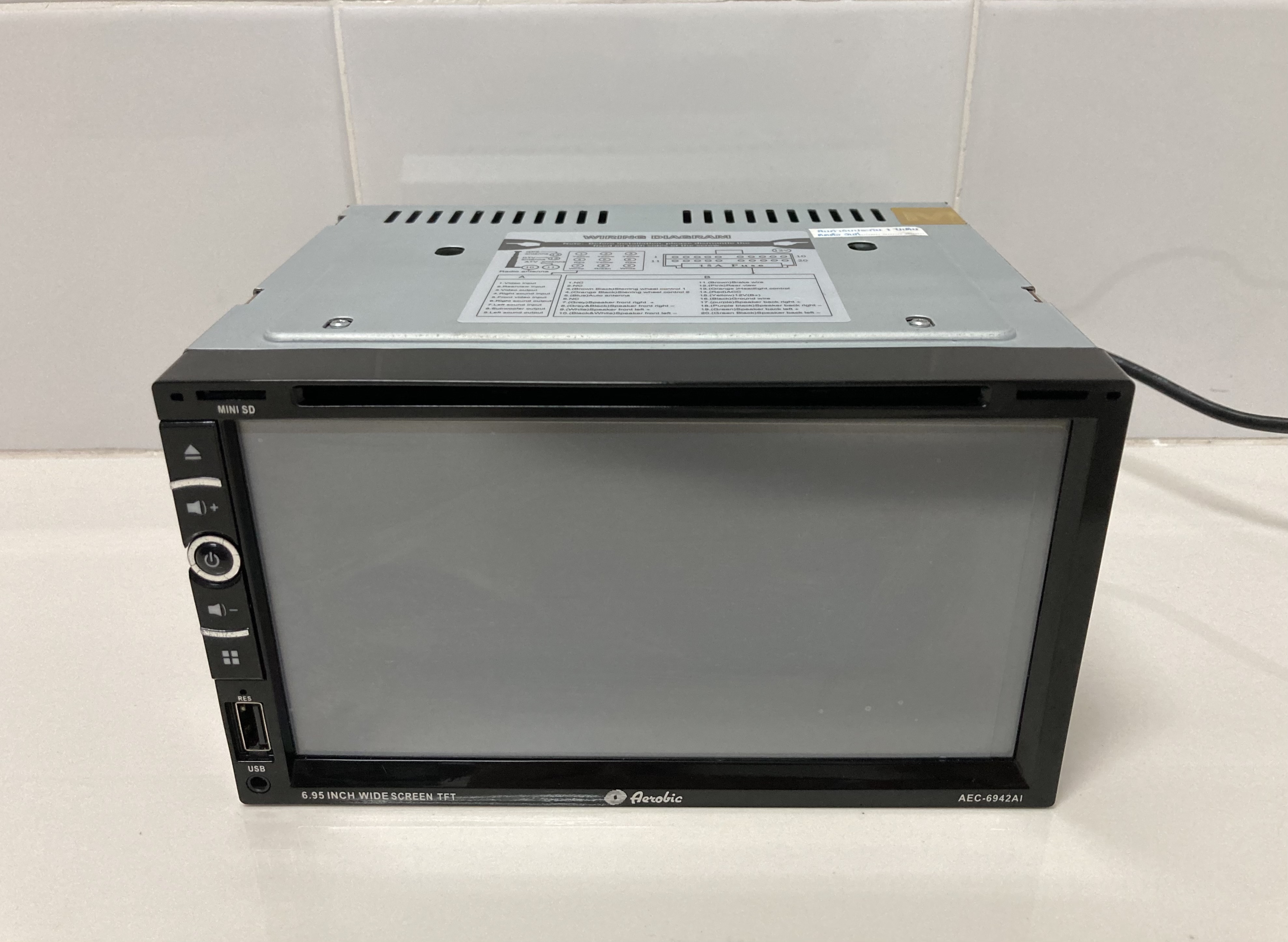 ขายวิทยุติดรถยนต์ 2 ดินยี่ห้อ AQROBIC รุ่น AEC-6942AI สภาพสวย