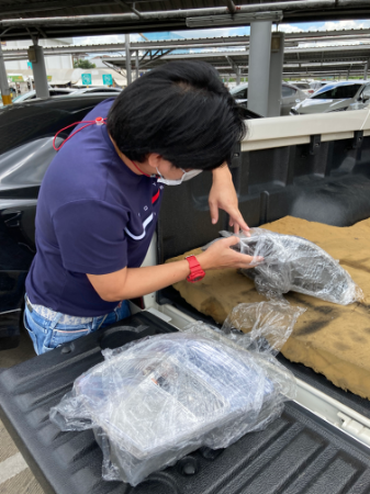 ขายไฟท้ายเดิมของรถยนต์ HONDA รุ่น JAZZ HYBRID 1.3L MC รหัส GE ปี 2008-2014 นำเข้าจากญี่ปุ่น