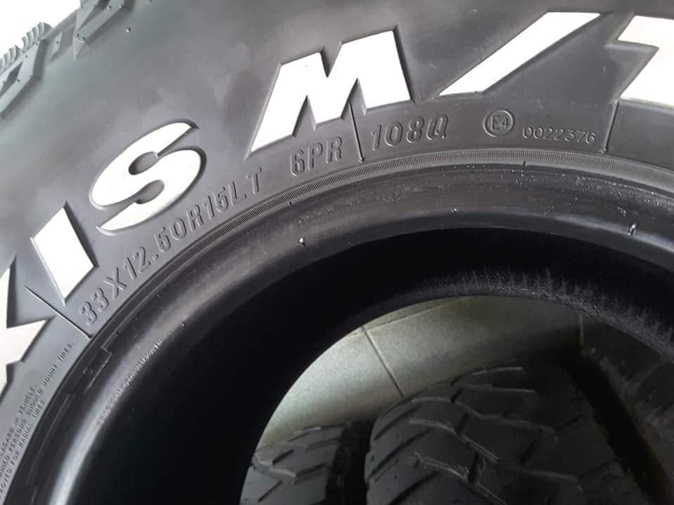 Maxxis MT764 ขนาด 33-12.5-15 ปลายปี 16 สภาพดี 1ชุด Maxxis MT764 ขนาด 33-12.5-15 ปลายปี 16 สภาพดี 1ชุด