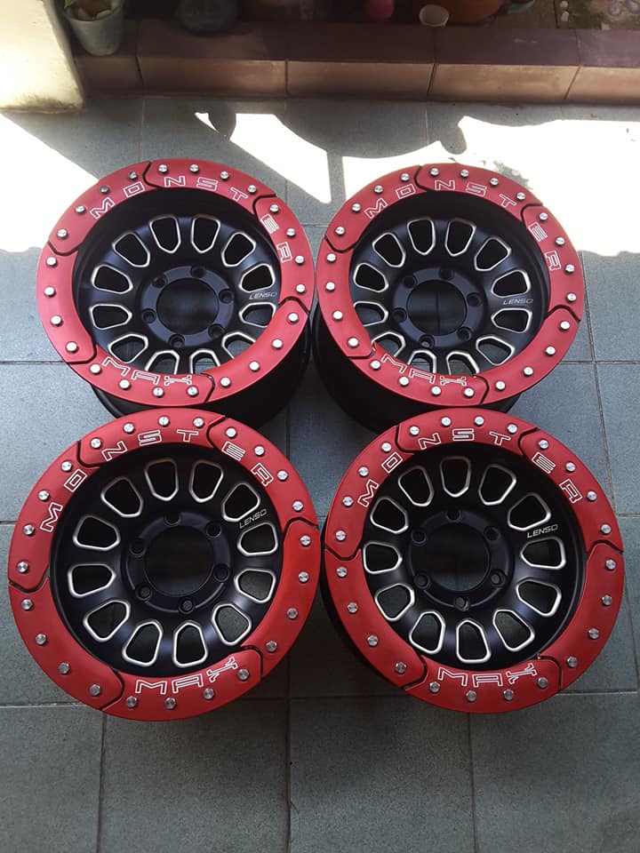 Max lenso monster ขอบ 16*8.5 et0 สภาพใหม่ สวยๆ 1ชุด