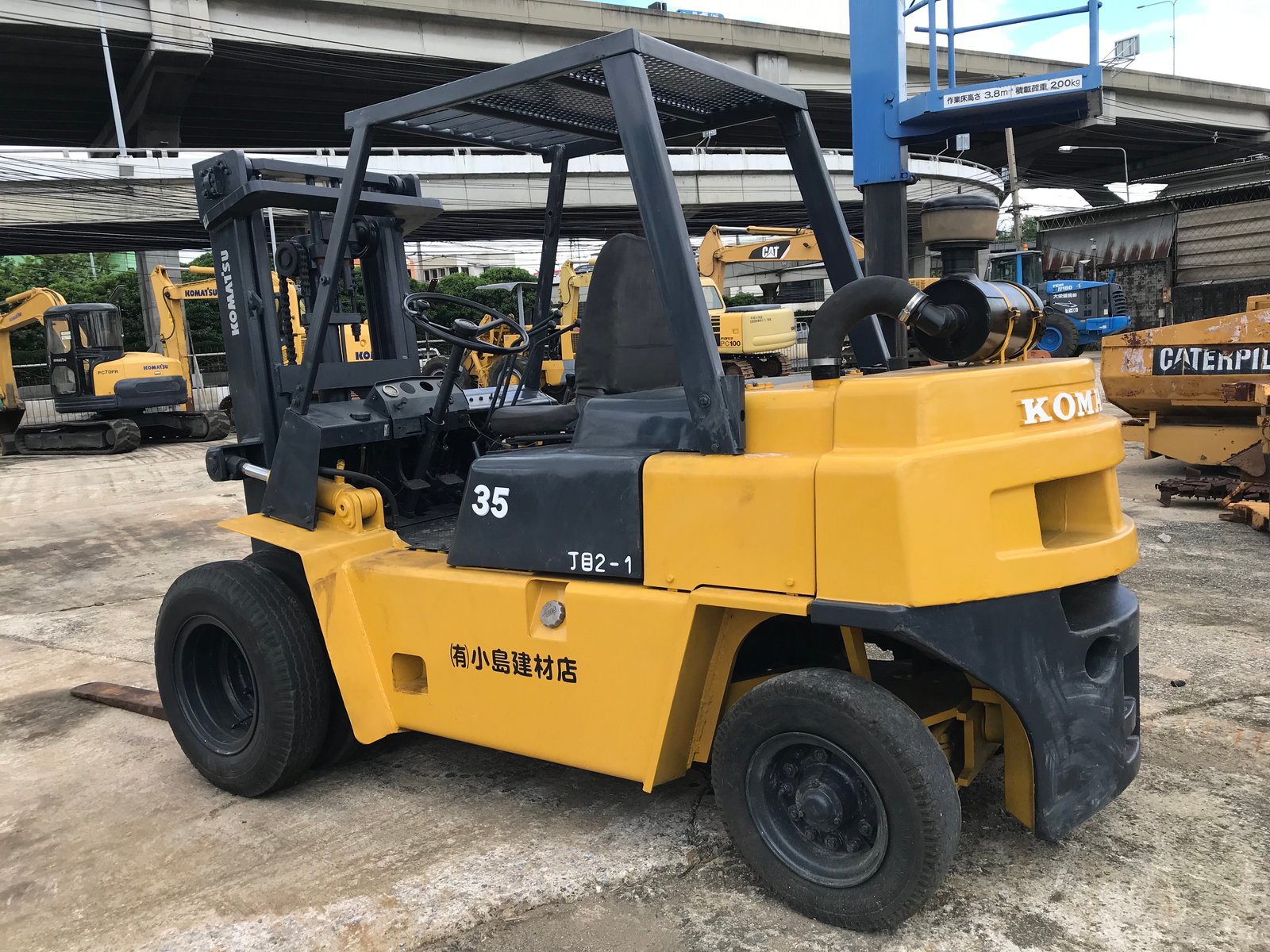 Komatsu FD35-2 งายาวเสาสูง 3 ม. นำเข้าจากญี่ปุ่น สภาพพร้อมใช้งาน