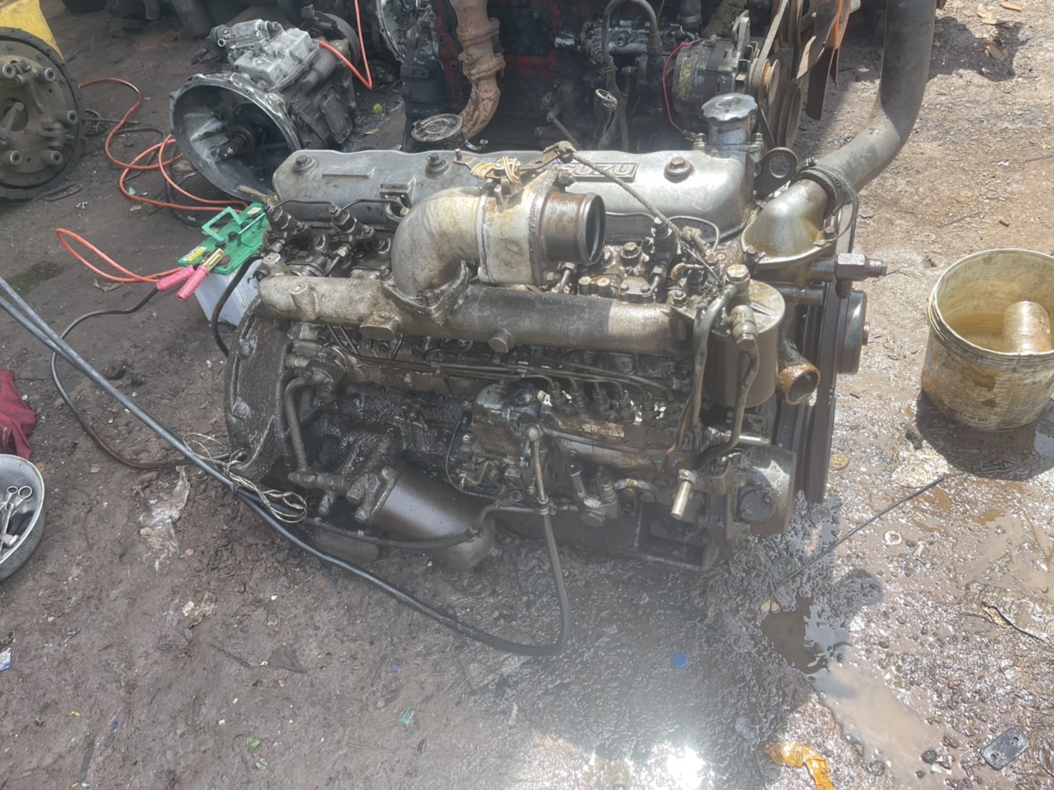 เครื่อง ISUZU 6BB1 145แรงม้า 39000 บาทพร้อมใบคลุม