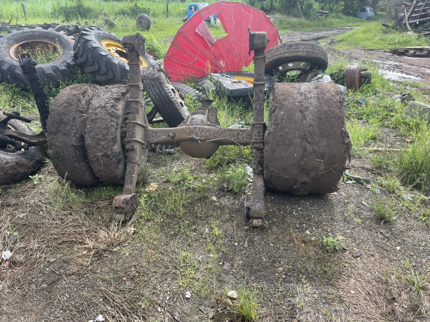 คานหน้า เพลาหลัง F พร้อมยาง