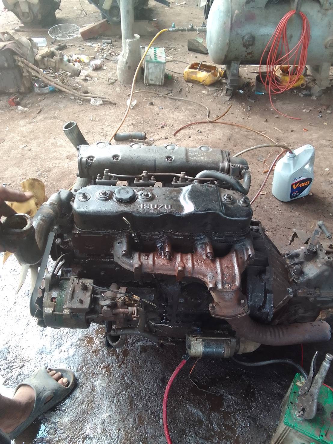 เครื่อง 4BE1 110แรงม้า 40000 บาท พร้อมเกียร์