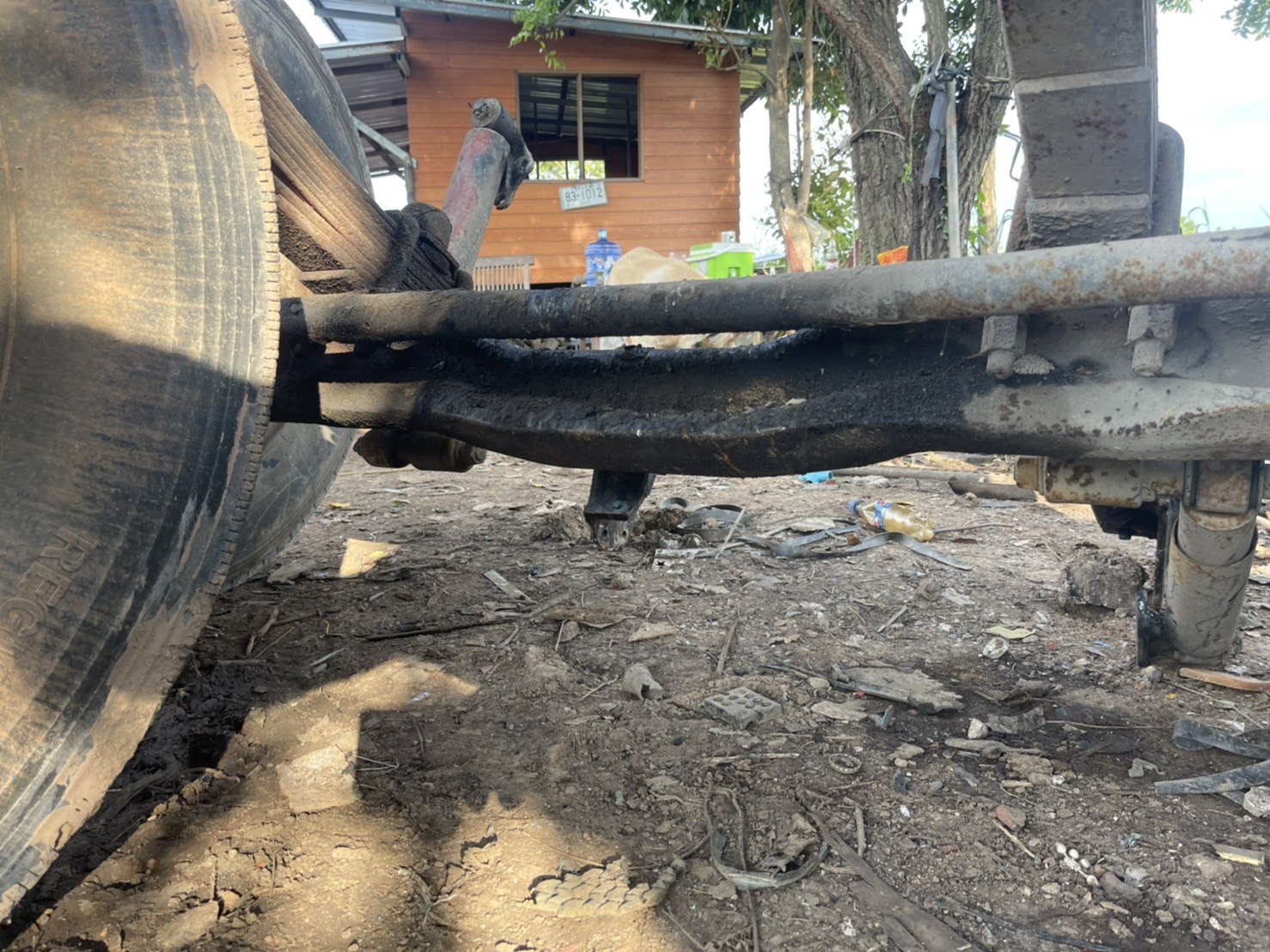 คานหน้า พร้อมแหนบ HINO สดือแหนบ 31 นิ้ว