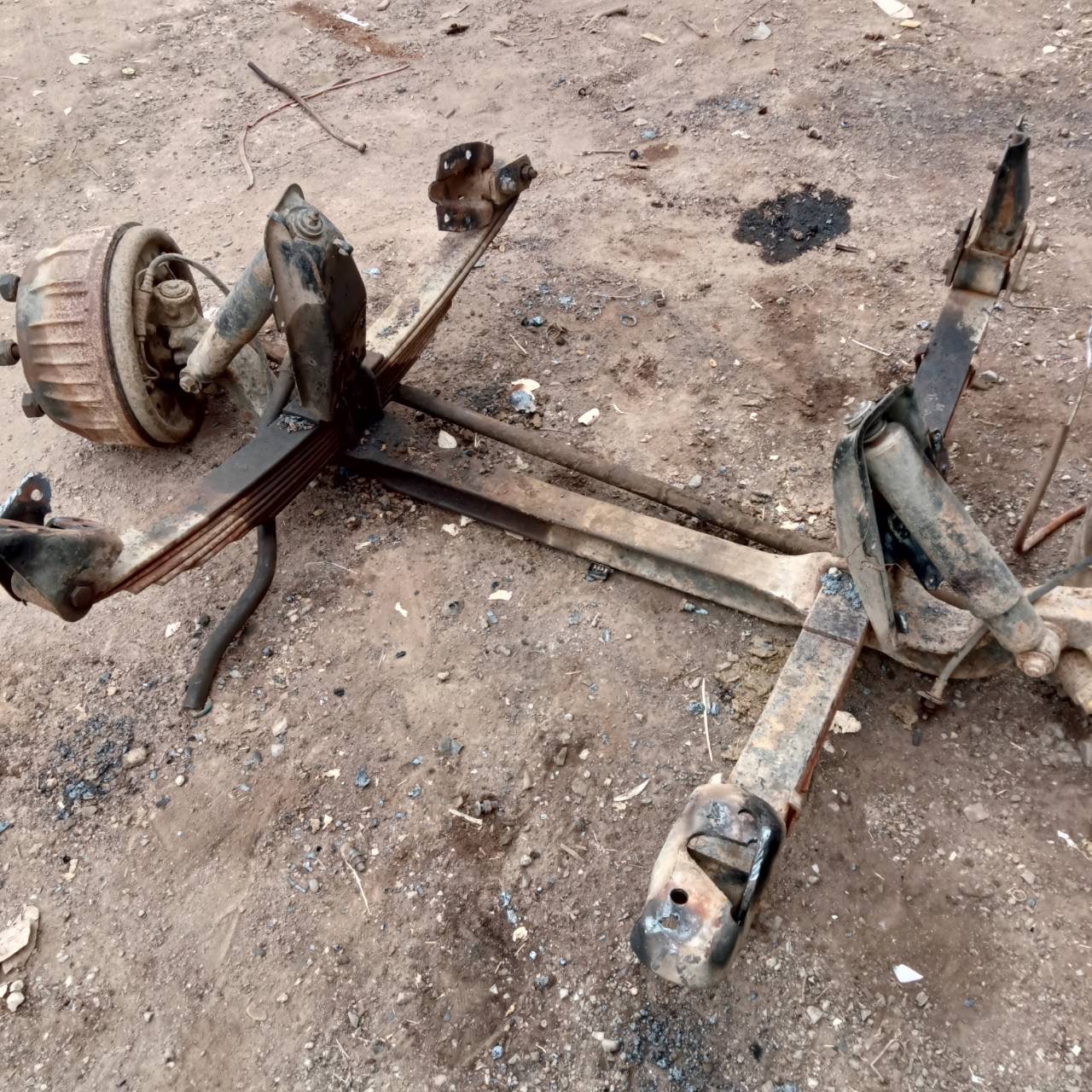 คานหน้า F ISUZU NPR 12000 บาทพร้อมแหนบ