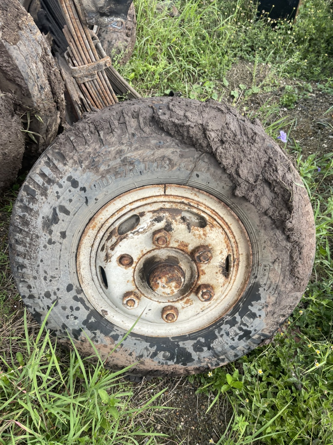 คานหน้า เพลาหลัง F พร้อมยาง