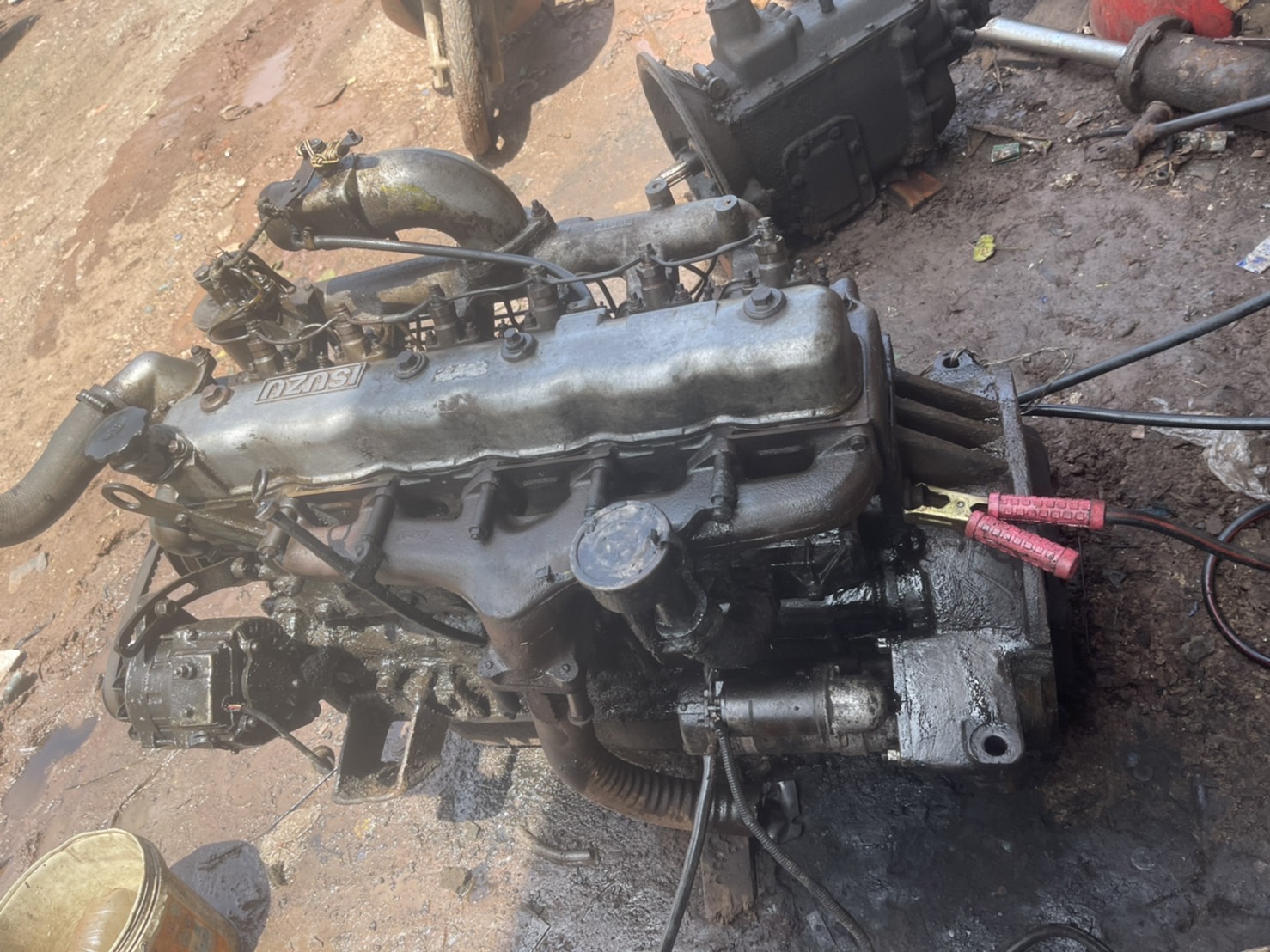 เครื่อง ISUZU 6BB1 145แรงม้า 39000 บาทพร้อมใบคลุม