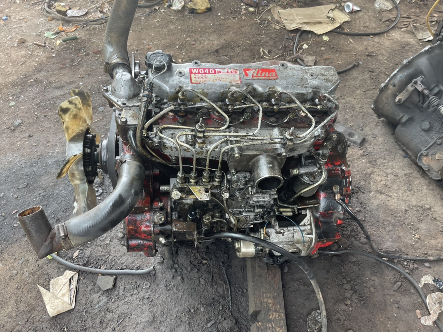 เครื่อง HINO WO4D 117 แรงม้า