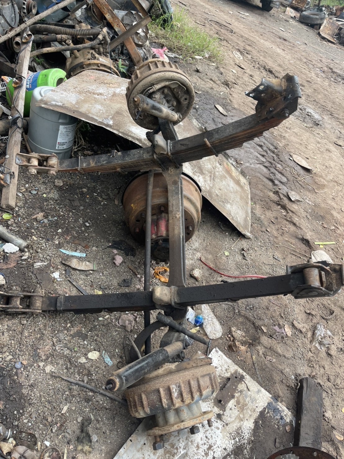 คานหน้า ISUZU NPR110 10000 บาท พร้อมแหนบ 5 น็อต