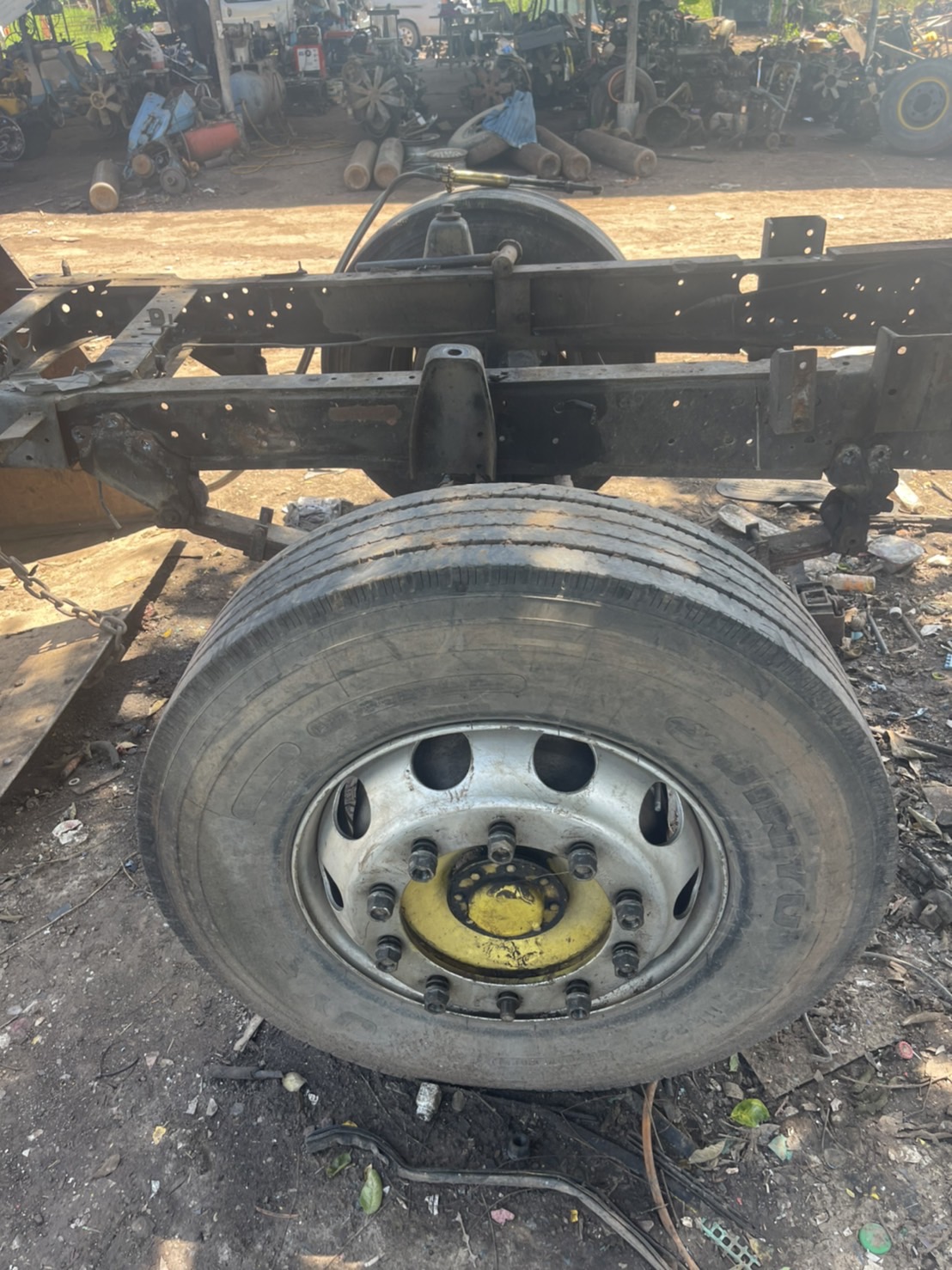 คานหน้า 10 น็อต พร้อมยางเรเดียน สดือ26 นิ้วแปลงใส่ ร็อกกี้ 6ล้อ