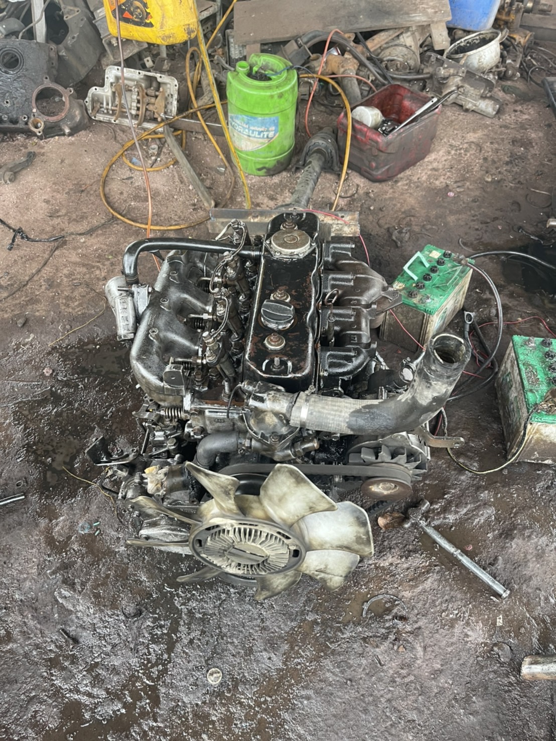 เครื่อง พร้อมเกียร์ 4BE1 110 แรง