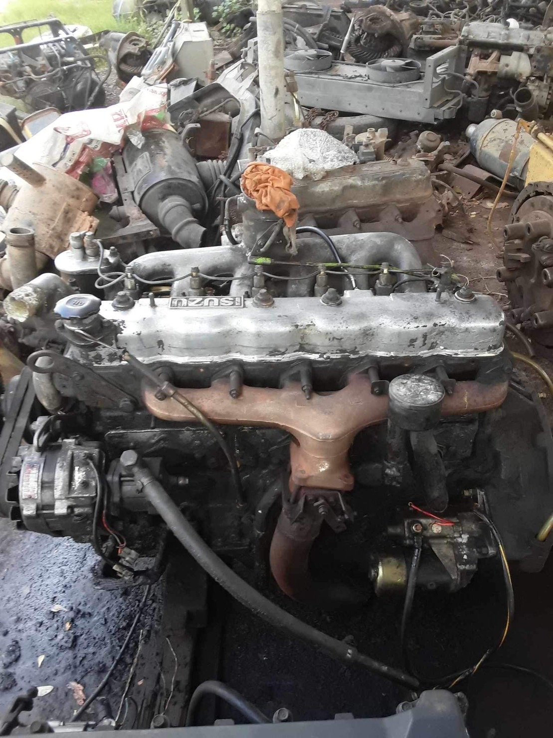 เครื่อง ISUZU 6BD1 165 แรงม้า 45000 บาท พร้อมใช้งาน