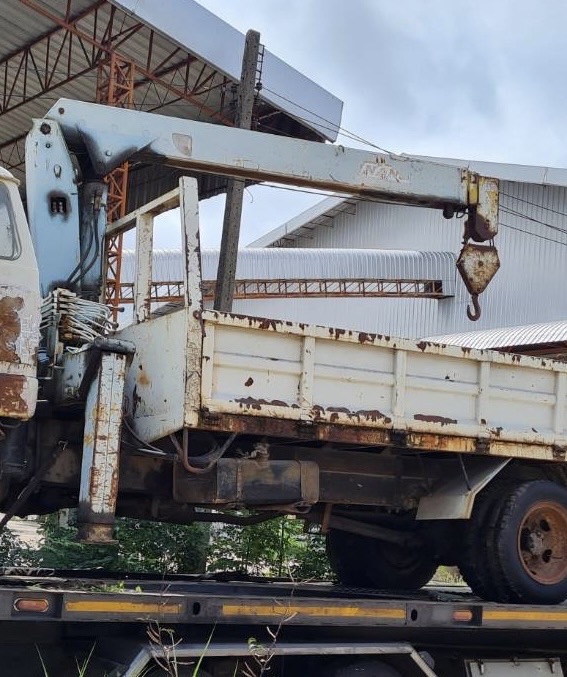 เครน 3 ตัน 3ปอก 2 ชัก NANSEI PC-50 ขาเหลี่ยม พร้อมใช้งาน