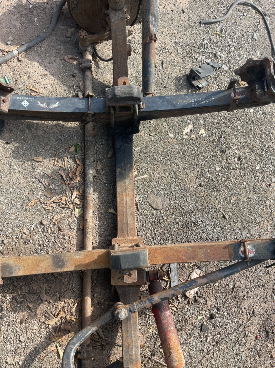 คานหน้า ร็อกกี้ พร้อมแหนบ ใส่หัวยาว