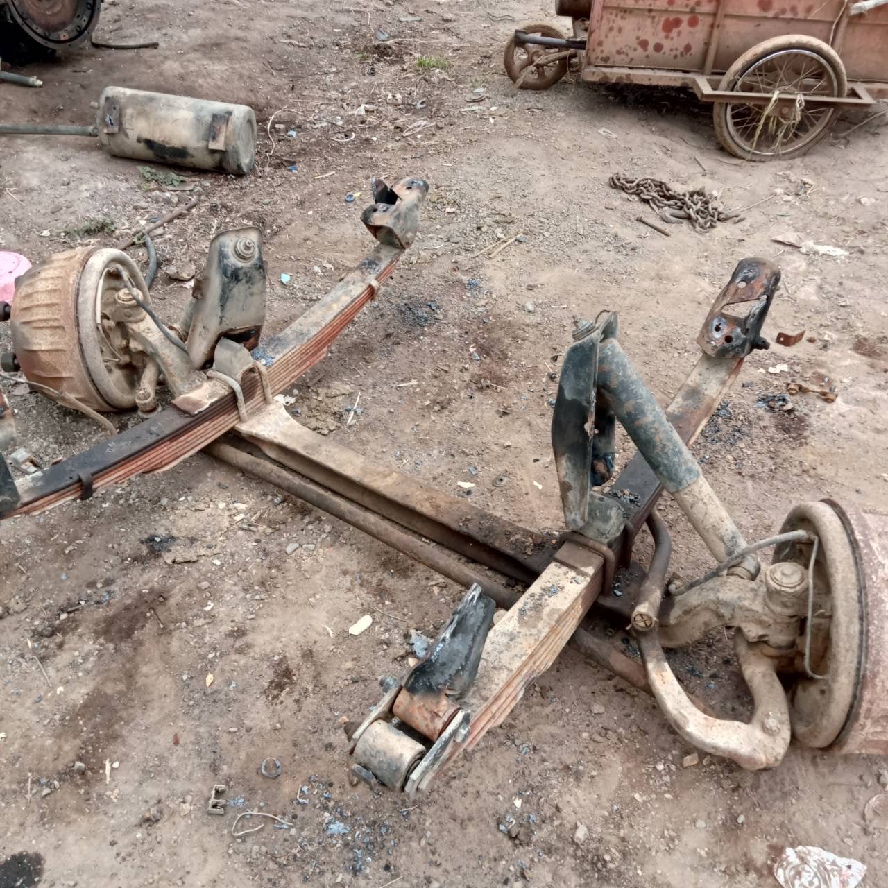 คานหน้า F ISUZU NPR 12000 บาทพร้อมแหนบ