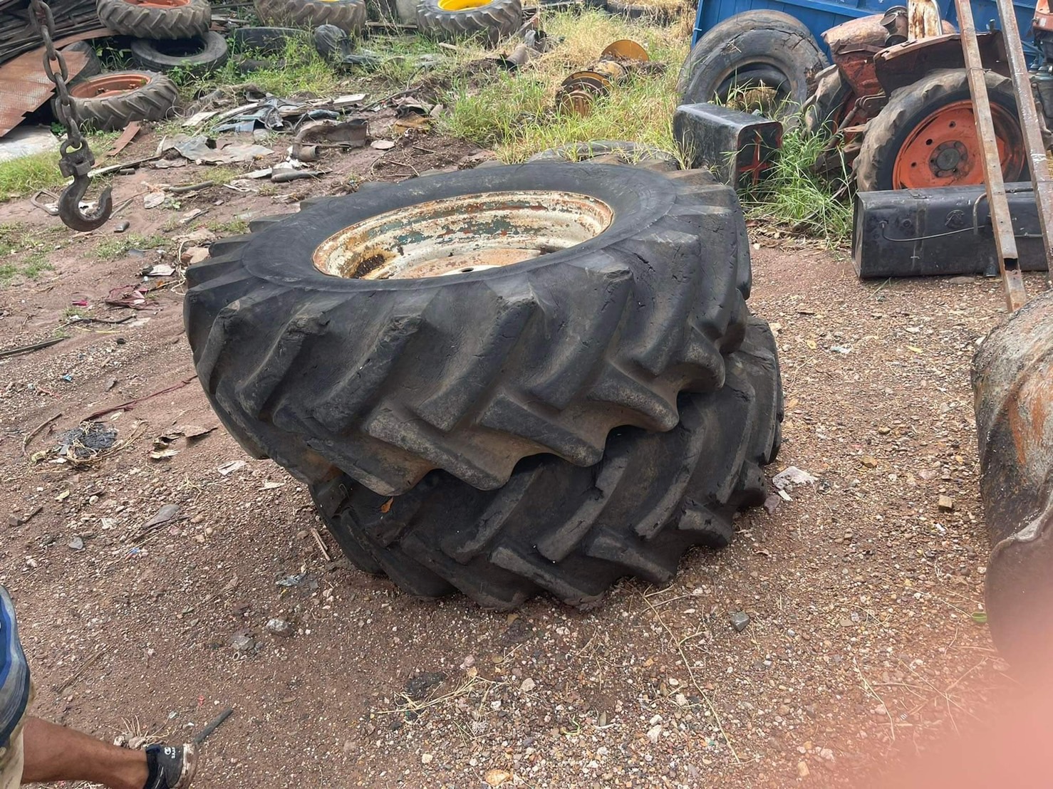 ยางพร้อม กระทะ ตามสภาพ 18.4/15-30