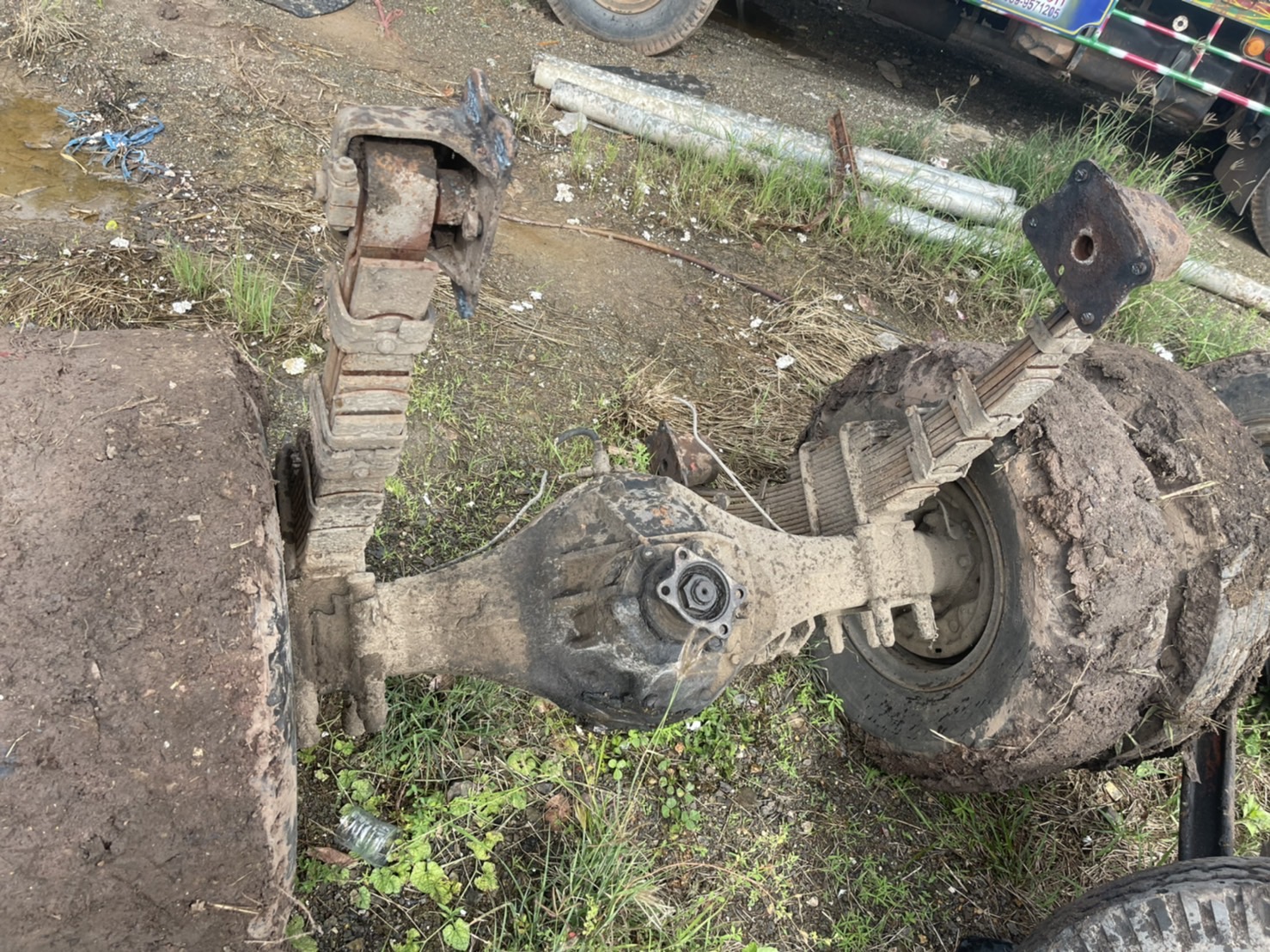 คานหน้า เพลาหลัง F พร้อมยาง