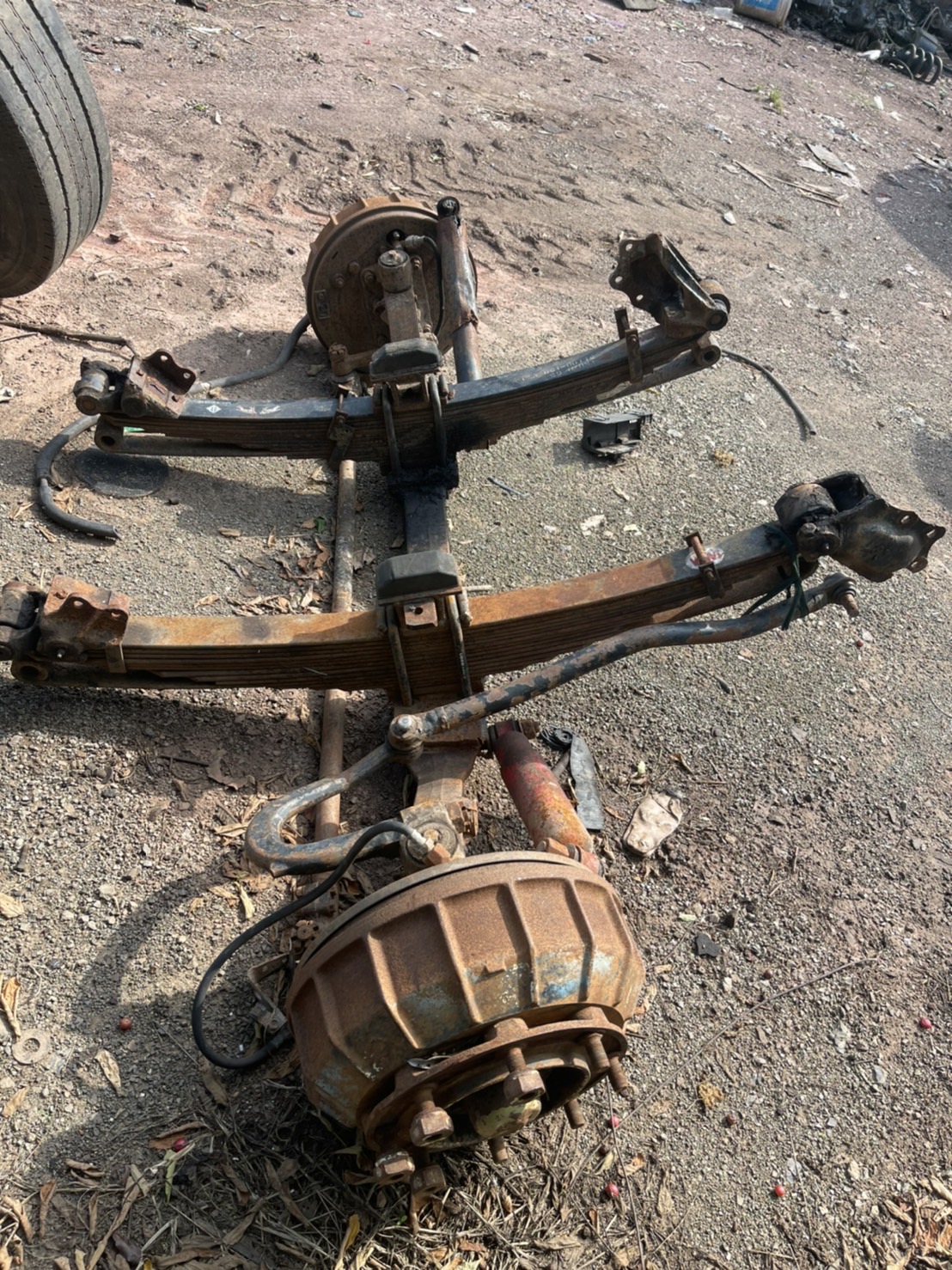 คานหน้า ร็อกกี้ พร้อมแหนบ ใส่หัวยาว