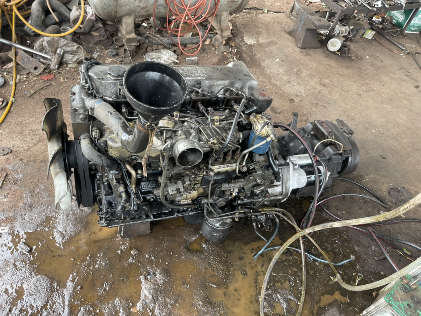 เครื่อง ISUZU 4HF1 120 แรงพร้อมเกียร์