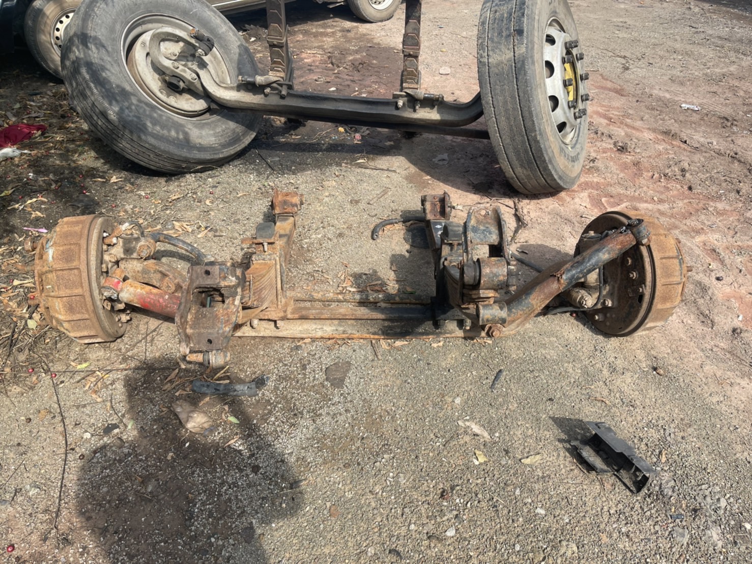 คานหน้า ร็อกกี้ พร้อมแหนบ ใส่หัวยาว