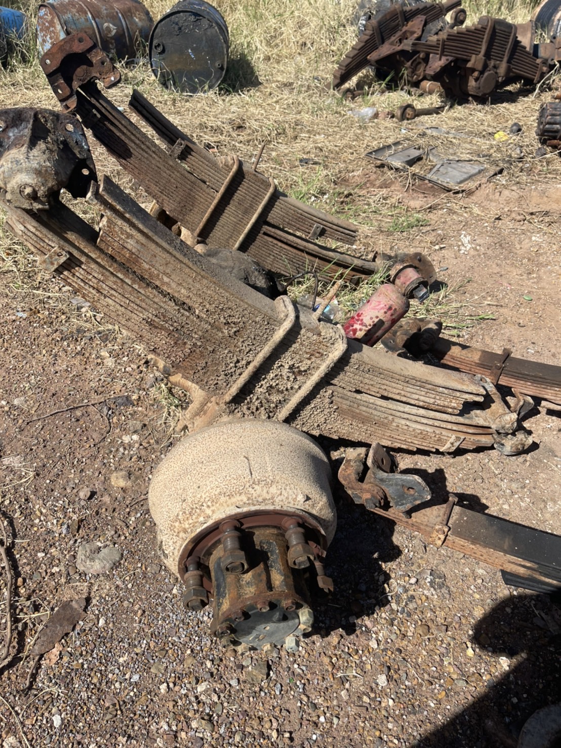 คานหน้า เพลา หลัง พร้อมแหนบ ISUZU F 6น็อต