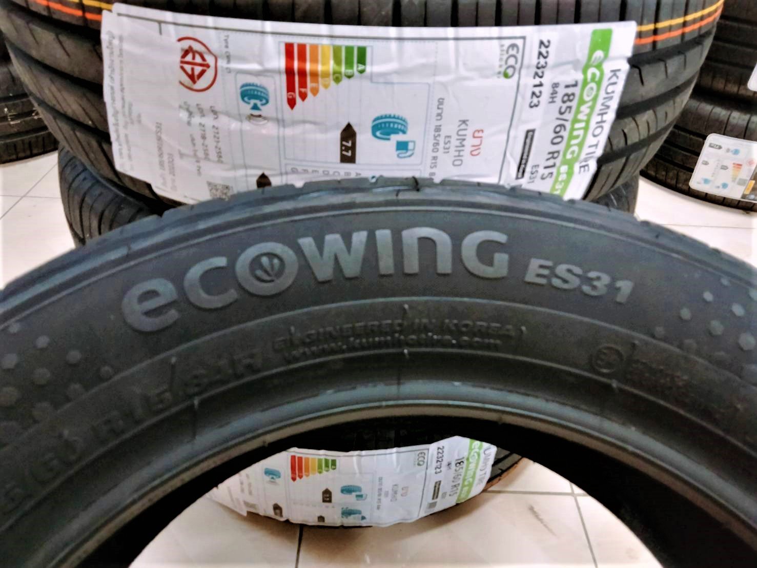 KUMHO ES31 185/60 R15 ยางใหม่ปี 22 KUMHO ES31 185/60 R15 ยางใหม่ปี 22